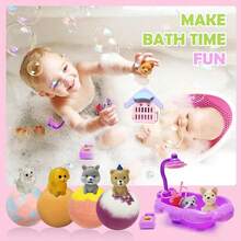 Bombas de Baño para Niños con Sorpresa Interior, Paquete de Regalo, Coloridas y Efervescentes - 1 - Ver 6