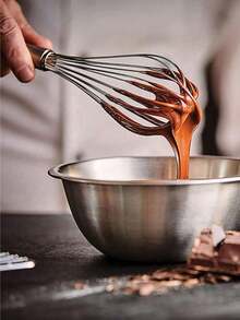 1pc/3pcs Stainless Steel Balloon Whisk Set, Upgraded Cooking Whisks For Mixing, Beating, Blending And Stirring - Silver - View 5