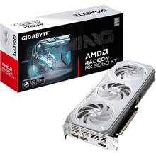 GIGABYTE Radeon ™   RX 9060 XT Gaming OC Ice 16G, Tarjeta gráfica (16 GB GDDR6, 256 bits, PCIe 5.0, /DP 2.1, 2 Ranuras, Ventilador Hawk, Gel térmico de Grado Servidor, Estructura Reforzada) - Ver 1