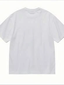 A  And Cute T-Shirt To Promote Acceptance And Understanding Of Autism. This Women's T-Shirt Features A Cartoon Print, A Loose Fit, Short Sleeves, A Round Neck, And A Stylish, Unisex Design. It's Perfect For Going Out And Has A Vintage-Style Print. The Round Neck And Short Sleeves Make It Machine Washable. Ideal For Easter And Mother's Day. - 白色 - 查看 6