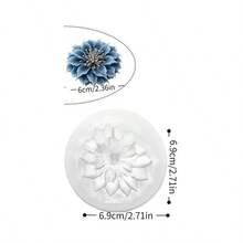 1 khuôn silicon hình hoa cô dâu mới và hoa ngọc bích, thiết kế hoa 3D chi tiết, mềm mại và bền, dễ dàng tháo khuôn, có thể tái sử dụng cho nến, nhựa, thạch cao, xi măng, đồ trang trí nhà cửa, quà tặng kỷ niệm, sinh nhật, ngày của mẹ. - Trắng - Xem 11
