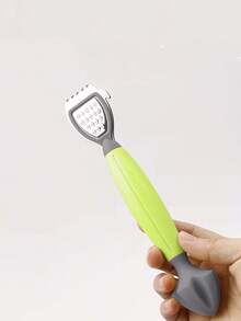 1pc/2pcs Multi-Function Lemon Grater Made Of High-Quality Stainless Steel, Includes Juicing, Grating, Peeling, Scraping, And Bottle Opening Functions. Easily Process Lemons, Oranges And Other Fruits, Grate Finely And Evenly, Juice Efficiently With Less Effort, Peel Cleanly Without Damaging The Fruit Flesh, Compact And Durable, Easy To Clean, Essential Kitchen Tool. - Yellow-green - View 10
