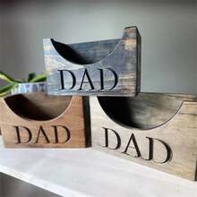 1pc Rustic Wooden Baseball Cap Rack - Solid Wood Snapback Hat Holder, Suitable For New Dads - No Assembly Required, No Charging, No Batteries - Great For Living Room, Bedroom Storage Rack - Multicolor - View 4