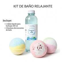 Bombas efervescentes para baño, kit de spa relajante con burbujas y aromaterapia, cuidado corporal - N / A - Ver 4