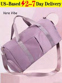 Fashion Sports Fitness Bag Large Capacity Outdoor Storage Travel Bag Short-Distance Travel Bag Independent Shoe Compartment Men And Women Unisex Bags - 彩色 - 查看 12
