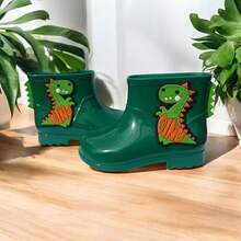 Girls' Children's Rain Boots - Comfortable, Waterproof, Soft - Dinosaur Green - View 2