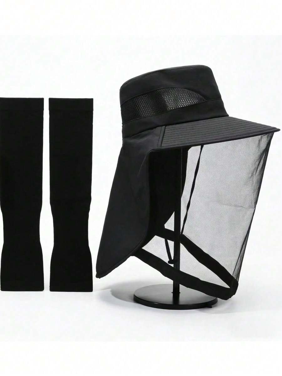 全天候透气防紫外线驱虫帽，夏季沙滩帽 - 彩色 - 查看 1