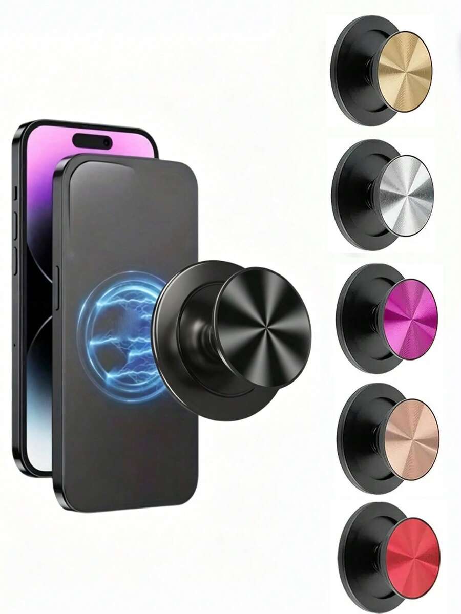 Magnetic Foldable Phone Stand With Ring Holder, Compatible With IPhone And Android Phones, Extendable Bracket, Suitable As Birthday Gift For Family And Friends - Multicolor - View 1