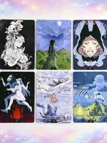 Loputyn Oracle Deck, Magical Fantasy World Of Girl & Wolf, Divination Cards Set - Multicolor - View 6