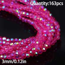 90-163 piezas Cuentas facetadas multicolor, cuentas sueltas para hacer joyas DIY como pulseras, collares, tocados, pendientes, suministros de artesanía de cuentas hechas a mano - Cuentas de vidrio hechas en casa - Ver 41