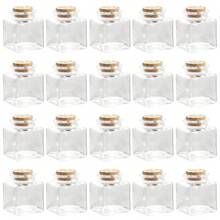 50ml Mini Bottles -  Small Glass Jars With Lids - Small Glass Bottles With Cork Stoppers - Mini Jars For Storage - View 2