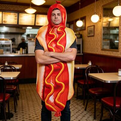 Potato, Hot Dog Couple Costumes For Halloween, Valentine's Day, Carnival, Cosplay