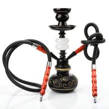 一套经典阿拉伯水烟套装，包含水烟管、烟钳、烟碗，方便携带，无需用电 - 均碼 - 查看 22