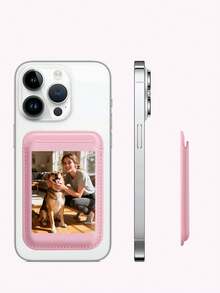 Custom Photo & Text MagSafe Wallet, Personalized Card Holder, Magnetic Wallet Design, Compatible With IPhone 16/15/14/13/12/11 Pro Max Plus X XS XS Max - Multicolor - View 6