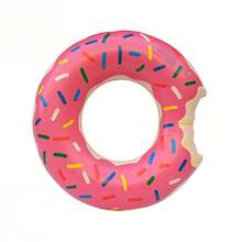 1pc Inflatable Swim Ring (PVC Material) Donut Design. This Is A Unisex Underarm Float With Multiple Style Options, Including Green, Pink, Donut Shape And Watermelon Shape. It Is An Ideal Choice For Summer Water Sports, Pool Parties, Beach Gatherings And Leisure Swimming In The Pool Or By The Sea. It Is Also A Must-Have Item For Your Summer Vacation. - Conventional - View 19