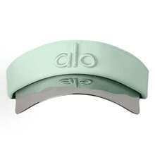 Alo Yoga Logo Embroidered Outdoor Sports Sun Hat, Open Top Hat, Adjustable Buckle Tennis Cap, Unisex Couple Style, Mint Green - 查看 2