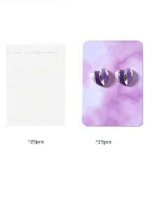 50/100/200pcs Necklace & Earring Display Cards, Jewelry Packaging Cards - Watermelon Pink - View 8
