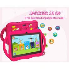 兒童電子學習平板電腦 /4GB RAM+64GB ROM/7吋平板/4核 1.3GHz/Android 13 平板 /1280x800 IPS /2MP+5MP 相機/4000mAh 大電池/支援WiFi遊戲/使用ABS塑料+矽膠BDF平板 - 彩色 - 查看 5