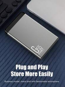 2.5英寸外置硬盘 - USB 3.0 5Gbps接口，容量可选500GB/1TB，金属外壳，即插即用 - 适用于备份、电影、音乐、照片等。 - 查看 6