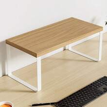 1pc Desktop Computer Monitor Stand Riser, Back To School Essential, Monitor Stand, Desktop Computer Monitor Stand, Office Desk Storage Organizer, Desktop Accessory - Multicolor - View 11