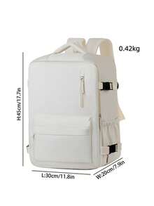 Large Capacity Multi-Compartment Travel Backpack, 180° Wide Opening Design, With Separate Shoe And Laptop Compartments, Multi-Pocket Layered Storage, Lightweight Padded Shoulder Straps, Suitable For Business Commute, School, Travel And Daily Use - Multicolor - View 12
