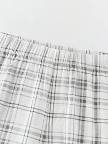 mini bala Baby Boy Plaid Print Lightweight Pants, Breathable Quick-Dry Summer 2026 - Gray Tone - View 6