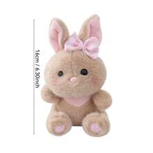 1pc Cute Plush Rabbit Doll Doll, Children/Girls Backpack Pendant, Home Decor, Holiday Gift - 彩色 - 查看 5
