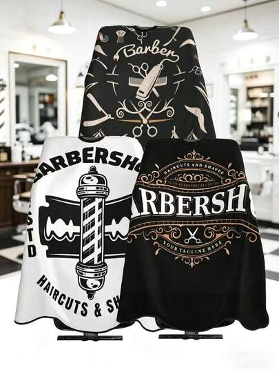 Salon Hair Cutting Cape, Suitable For Haircut, Hairstyling, Hair Coloring, Bleaching, Non-Stick, Waterproof Cape Shawl, Can Be Used For Home Perming And Dyeing, Essential For Hair Salon