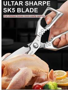 German Craft 7th Gen Kitchen Shears SK5 Steel Multi-Function - Bạc - Xem 8
