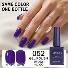 GUIBOFU 15ml 柔和紫色系列凝胶指甲油套装 4 色 #051 #052 #053 #078 - 柔和紫色、薰衣草紫罗兰色、淡紫色凝胶指甲油，UV/LED 光疗固化，专业沙龙品质，持久显色，一层即可覆盖，美甲用品 DIY 美甲美足套装礼品 - 彩色 - 查看 5