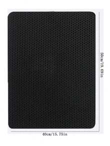 1pc EVA Double-Layer Integrated Single-Hole Cat Litter Mat, Suitable For Small, Medium And Large Cat Litter Boxes, Waterproof Cat Litter Cleaning Mat, Double-Layer Honeycomb Design Helps Collect Waste, 1.2cm Thick Cat Litter Box Mat - Black - View 17