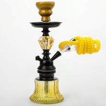 一套经典阿拉伯水烟套装，包含水烟管、烟钳、烟碗，方便携带，无需用电 - 均碼 - 查看 7