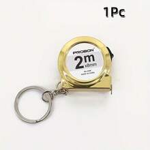 1Pc/2/3Pcs Keychain Tape Measure - Portable Measuring Tool, Metric/Imperial Units, Compact Design Suitable For DIY, Construction, Engineering, Daily Carry, Non-Laser, Reliable And Accurate Keychain Tape Measure, Metal Texture, Durable Construction - Multicolor - View 16