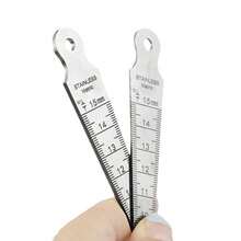 1mm To 15mm Precision Stainless Steel Taper Gauge Feeler Gauge Welding Gap Inspection Metric & Imperial Woodworking Tool - Multicolor - View 11