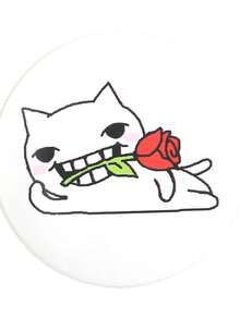 1枚可爱卡通猫胸针，个性化徽章，可用于包包、衣服、时尚翻领徽章、背包、衣服、珠宝包别针，毕业礼物佳品 - 彩色 - 查看 10