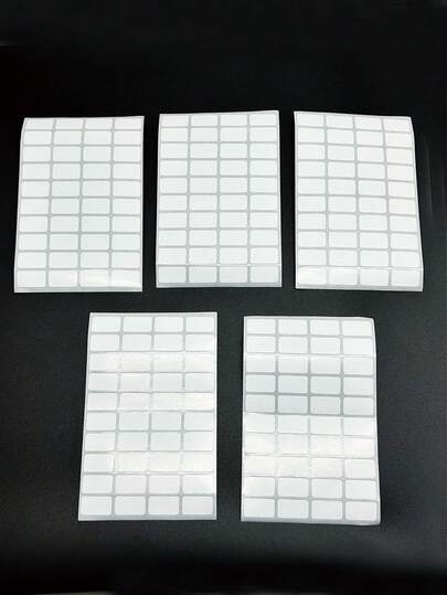 200 piezas de etiquetas en blanco removibles, tamaño compacto de 1.2cm*2cm, marcado claro sin ser intrusivo, adecuado para clasificación de almacenamiento en el hogar, etiquetado de botellas de especias, notas de fecha de caducidad, organización de artículos diversos, clasificación de objetos pequeños