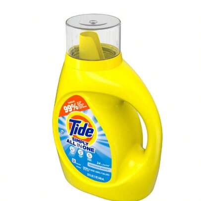  Tide Simply Liquid Laundry Detergent, Refreshing Breeze, 32 Fl Oz (24 Loads) – Everyday Cleaning Solution