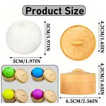 创意闪亮减压捏捏包子玩具，缓解焦虑仿真捏捏包子指尖玩具 - 彩色 - 查看 12