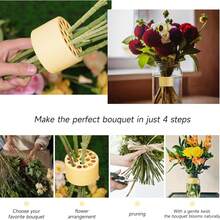 Spiral Vase Stem Holder DIY Bouquet Twist Tool, Floral Display Stand, Transparent Plastic Flower Arranging Tool, Bouquet Fixing Tool, Handmade Spiral Flower Art Tool - 1 Item - View 10