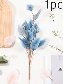 8/4/1 lá bạch đàn nhân tạo, tự làm bình hoa trang trí tường, trang trí phòng khách, phòng ngủ, nhà bếp, văn phòng, vật trang trí bàn tiệc cưới, trang trí trong nhà và ngoài trời cho mùa thu và mùa đông. - Màu xanh lam - Xem 11