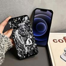 Funda para móvil con diseño de payaso, compatible con Samsung, Apple, VIVO, OPPO,  y Honor. Fabricada en TPU, ofrece protección contra golpes y caídas. Un regalo perfecto para amigos y familiares. Ideal para quienes aprecian los diseños originales. - Negro - Ver 4