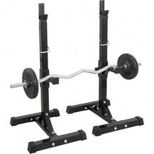 Adjustable Squat Rack Pair 41"-66" Sturdy Steel Barbell Bench Press Stand GYM/Home Gym Portable Dumbbell Racks Stand Max 550lbs - Other - View 1