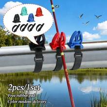 2pcs/Set (1 buah Stand dan 1 buah Tali) Stand Dudukan Joran Pancing, Dengan Tali yang Dapat Diatur, Terbuat dari Bahan ABS, Desain Portabel, Cocok untuk Pemasangan Cepat di Jembatan dan Perahu - MultiWarna - View 7