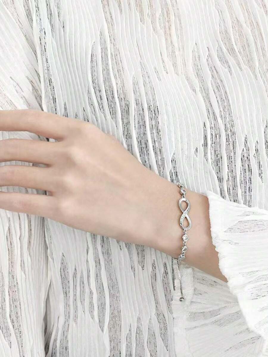 Women Endless Decorative Chain Bracelet - Multicolor - View 1