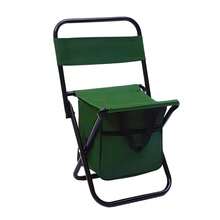 Portable Folding Moon Chair With Backrest, Lightweight Outdoor Folding Chair With Cooler Bag, Camping Chair, Beach Fishing Chair - Multicolor - View 4