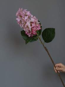 1支長莖繡球花人造花，婚禮場地裝飾路徑引導假花攝影道具 - 多色 - 查看 8