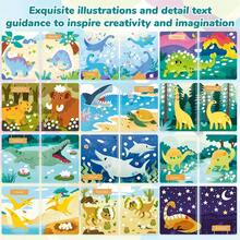 beartale Princess Finger Painting Coloring Book Set, 30 Pages DIY Art Craft With 7-Color Ink Pad, Montessori Toys, Kids Arts & Crafts Supplies, Cute Graffiti Painting Paper Book, Fun Travel Games, Back To School, Birthday Gift Toys For Girls Boys - Multicolor - View 8