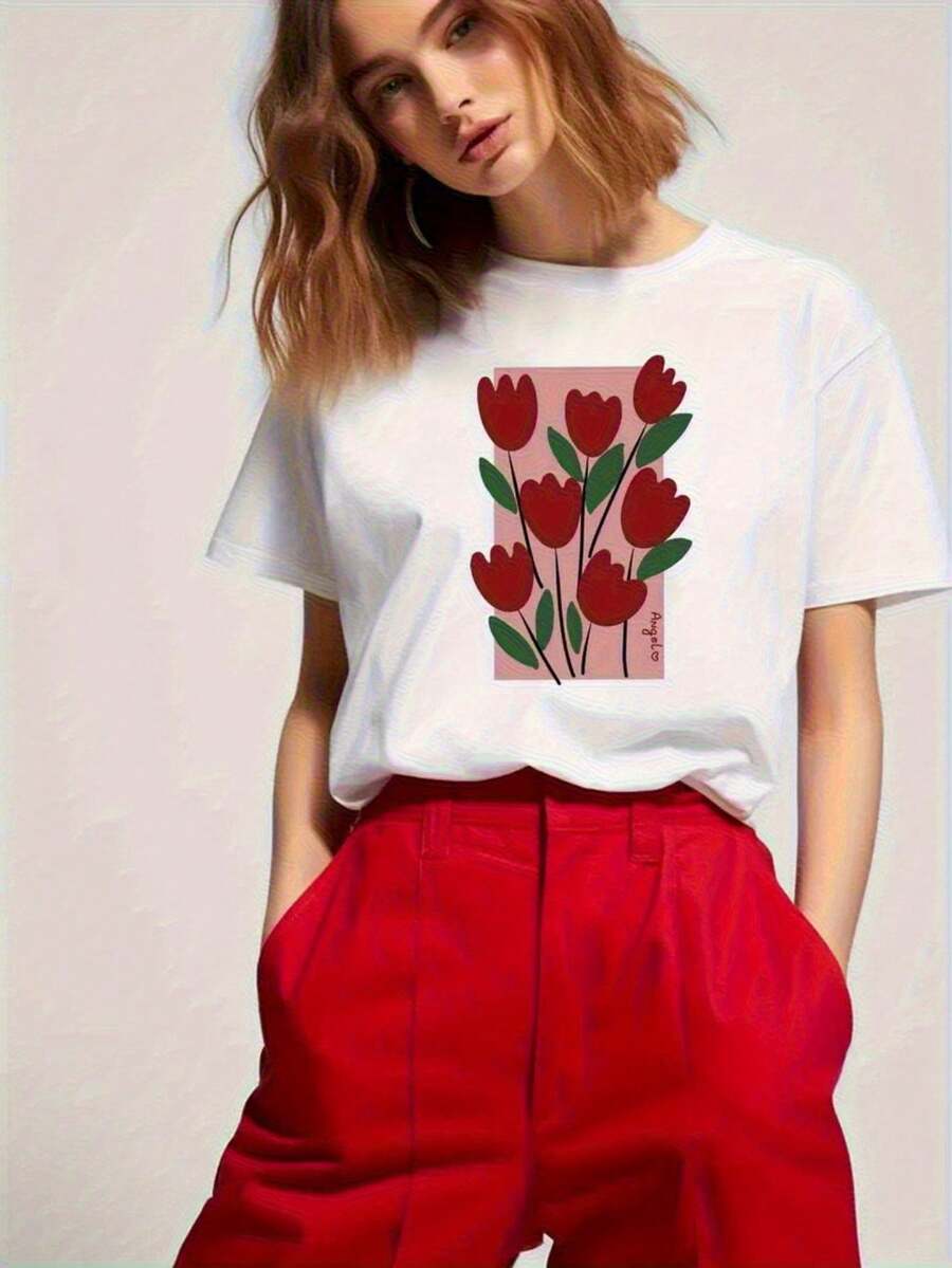 Women T-Shirts - White - View 1