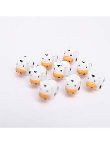 10pcs Mini Denim Resin Animal Figurines, Fairy Garden Micro Landscape DIY Craft - Multicolor - View 7