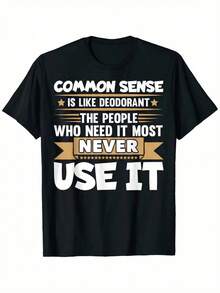 Impala Camiseta Oversize con Frases Divertidas, Estilo Broma de Desodorante, para Hombres y Mujeres, Camiseta Casual de Verano, Cómoda y a la Moda, Cuello Redondo, Manga Corta, Cómoda y Versátil, Tallas XL-5XL, Ideal para Regalo de Acción de Gracias, No Exigente con la Forma del Cuerpo, Sencilla y Elegante, Duradera y No se Deforma, Sensación de Tela de Alta Calidad. - Negro - Ver 7